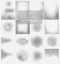 16 abstract grey multyply smooth blurred gradient mesh vector backgrounds for design