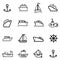 16 Boat icons