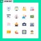 16 Creative Icons Modern Signs and Symbols of code, hardware, money, gadget, devices