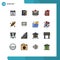16 Creative Icons Modern Signs and Symbols of fall, autumn, email, green, ecology