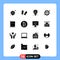 16 Creative Icons Modern Signs and Symbols of focus, diamond, diwali, solution, seo