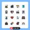 16 Creative Icons Modern Signs and Symbols of formal, dress, care, clothing, shirt