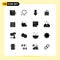 16 Creative Icons Modern Signs and Symbols of internet, cloud, down, hospital, medicine
