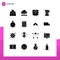 16 Creative Icons Modern Signs and Symbols of measuring, cooking, upload, baking, work