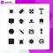 16 Creative Icons Modern Signs and Symbols of modify photographs, altering image, cross bone, text, bold
