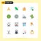 16 Creative Icons Modern Signs and Symbols of multimedia, media, gift, up, sport