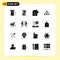 16 Creative Icons Modern Signs and Symbols of not, stack, approved, gold bar, bricks