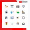 16 Creative Icons Modern Signs and Symbols of padlock, plumbing, user, plumber, gauge