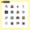 16 Creative Icons Modern Signs and Symbols of thinking, conclusion, mouse, brain, shopping