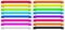 16 different color banner ribbons