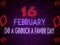 16 February Do a Grouch a Favor Day Neon Text Effect on Bricks Backgrand