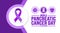 16 November is Pancreatic Cancer Awareness Day background template. Holiday concept.