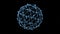 16 seconds of light blue lofi polygon sphere rotating HD video 1920 1080