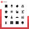 16 Solid Glyph concept for Websites Mobile and Apps father, dress, chat, bow, meeting