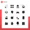 16 Universal Solid Glyphs Set for Web and Mobile Applications decision, scales, astronomy, law, balance