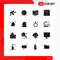 16 Universal Solid Glyphs Set for Web and Mobile Applications website, alert, eid, page, monitor