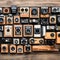 1658 Vintage Camera Collection: A retro and photography-themed background featuring a collection of vintage cameras, lenses, and