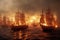 16th century sea battle in naval war