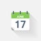 17 june calendar icon