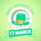 17 March Patricks Day green