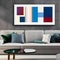 1793 Abstract Geometric Art: An artistic and modern background featuring abstract geometric art with bold shapes, lines, and a c