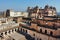 17th century Citadel of Jahangir with towers, Orchha in India. Example of Indian and Mughal style of architecture