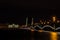 18.09 491. Sankt Petersburg. Open Troitsky bridge and Palace Embankment. Night photography