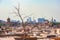 18/11/2018 Cairo, Egypt, view of the panorama of the roof of a dead city