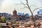 18/11/2018 Cairo, Egypt, view of the panorama of the roof of a dead city