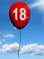 18 Balloon Represents Eighteenth Happy Birthday