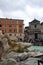 18-century Trevi Fountain in the ancient city of Rome, Italy