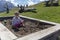 18 month old toddler enjoying the sunshine up on Seiser Alm Plateau