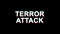 18. terror attack glitch effect text digital TV Distortion 4K Loop Animation