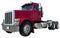 18 Wheeler Semi Tractor Trailer Truck Isolated