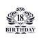 18 years Birthday Logo, Luxury 18th Birthday Celebration