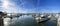 180 degree pano of marina