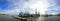 180 degree panorama of fishing boats