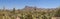 180 degree panorama of saguaro national park