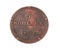 1807 Russia 5 KOPEKS COIN isolated