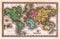 1835 Antique World Map