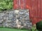 1859 historic Covered Bridge stone support Poole Forge USA