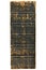 1868 Victorian bible spine isolated over white.