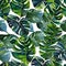 1875 Tropical Watercolor Leaves: A tropical and watercolor-inspired background featuring watercolor leaves in vibrant colors, ad