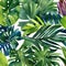 1875 Tropical Watercolor Leaves: A tropical and watercolor-inspired background featuring watercolor leaves in vibrant colors, ad