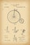 1885 Patent Velocipede Bicycle history invention