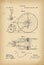 1887 Patent Velocipede Tricycle Bicycle archival history invention