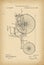 1888 Patent Velocipede Tricycle Bicycle archival history invention