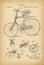 1889 Patent Velocipede Bicycle history invention