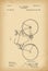 1890 Patent Velocipede Bicycle