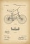 1891 Patent Velocipede Bicycle archival history invention